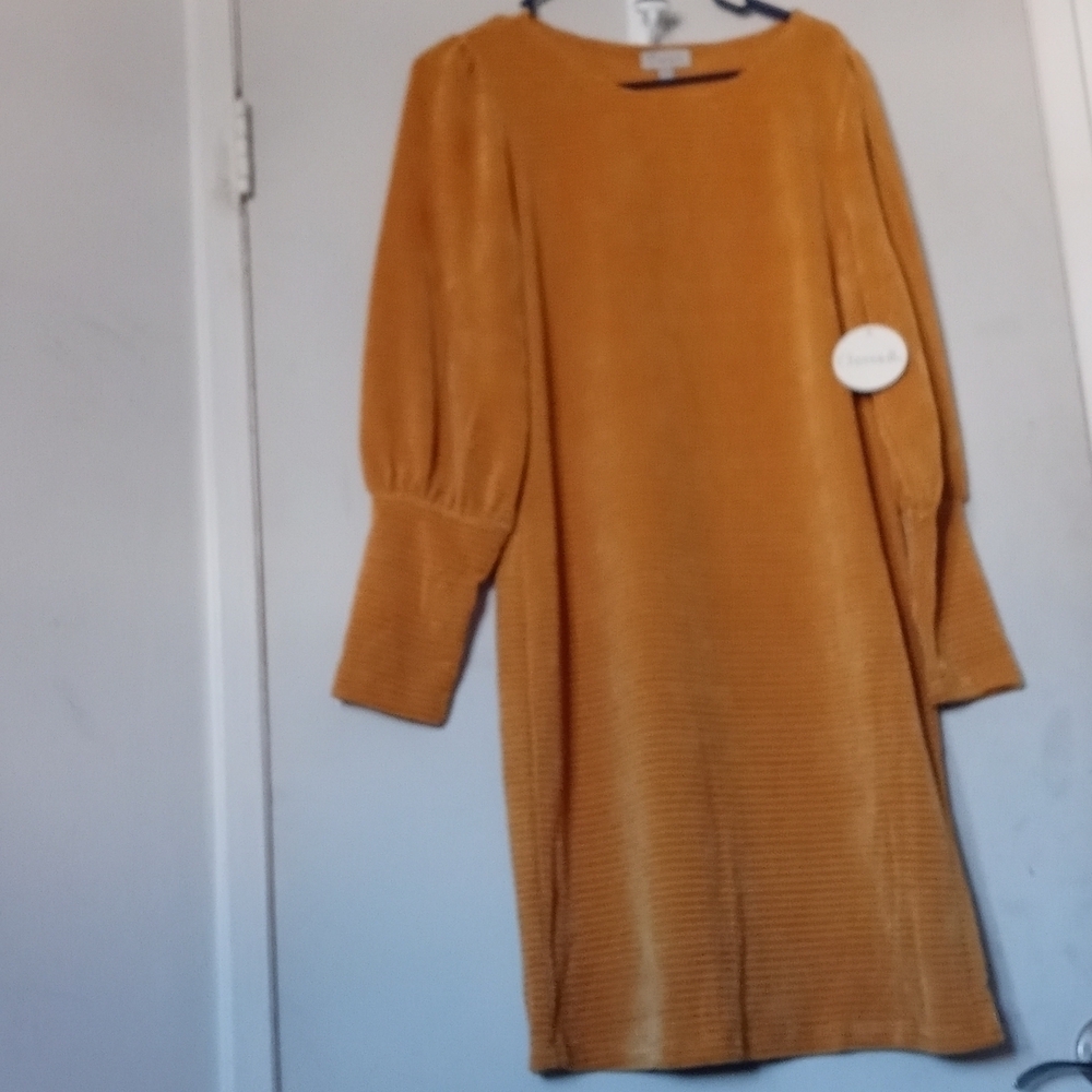 New mustard dress size L